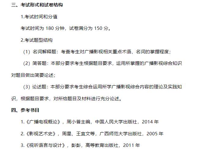 西南石油大學藝術學院2024年碩士研究生招生專業課考試大綱